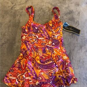 Colorful Paisley One-Piece Swimsuit